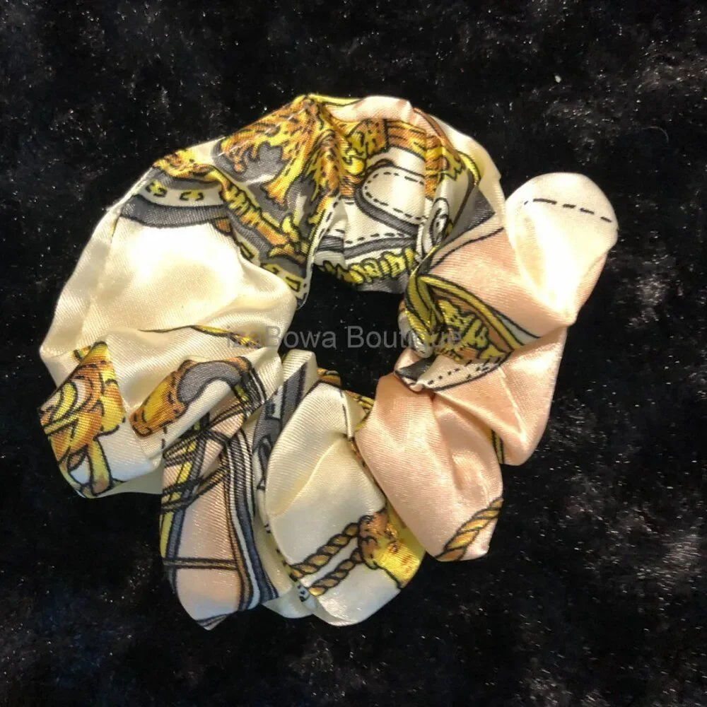 Bundle (6) Satin Scrunchie   SC8118  - KIDS  Handmade NWT Boutique